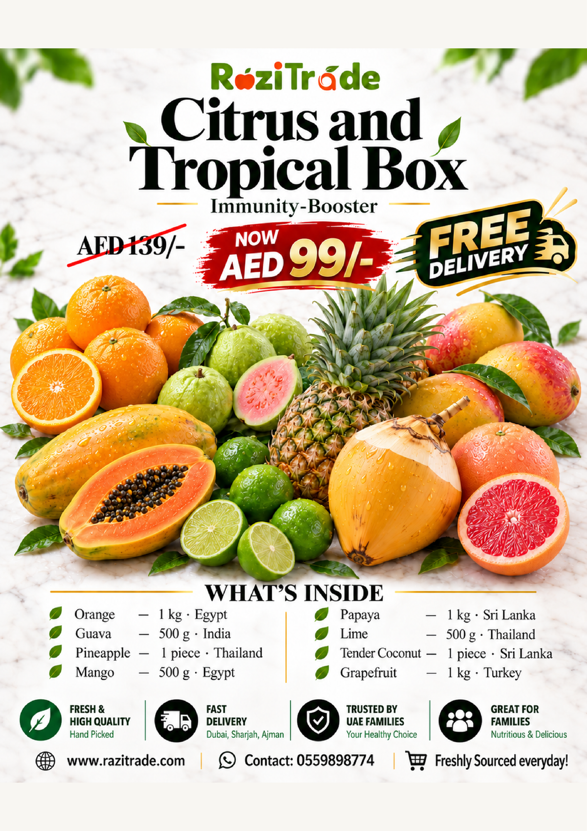 Citrus and Tropical Box- Aed 99/-