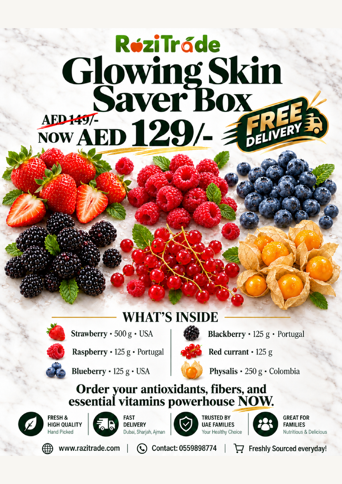 Glowing Skin Saver Berry Box Aed 129/-